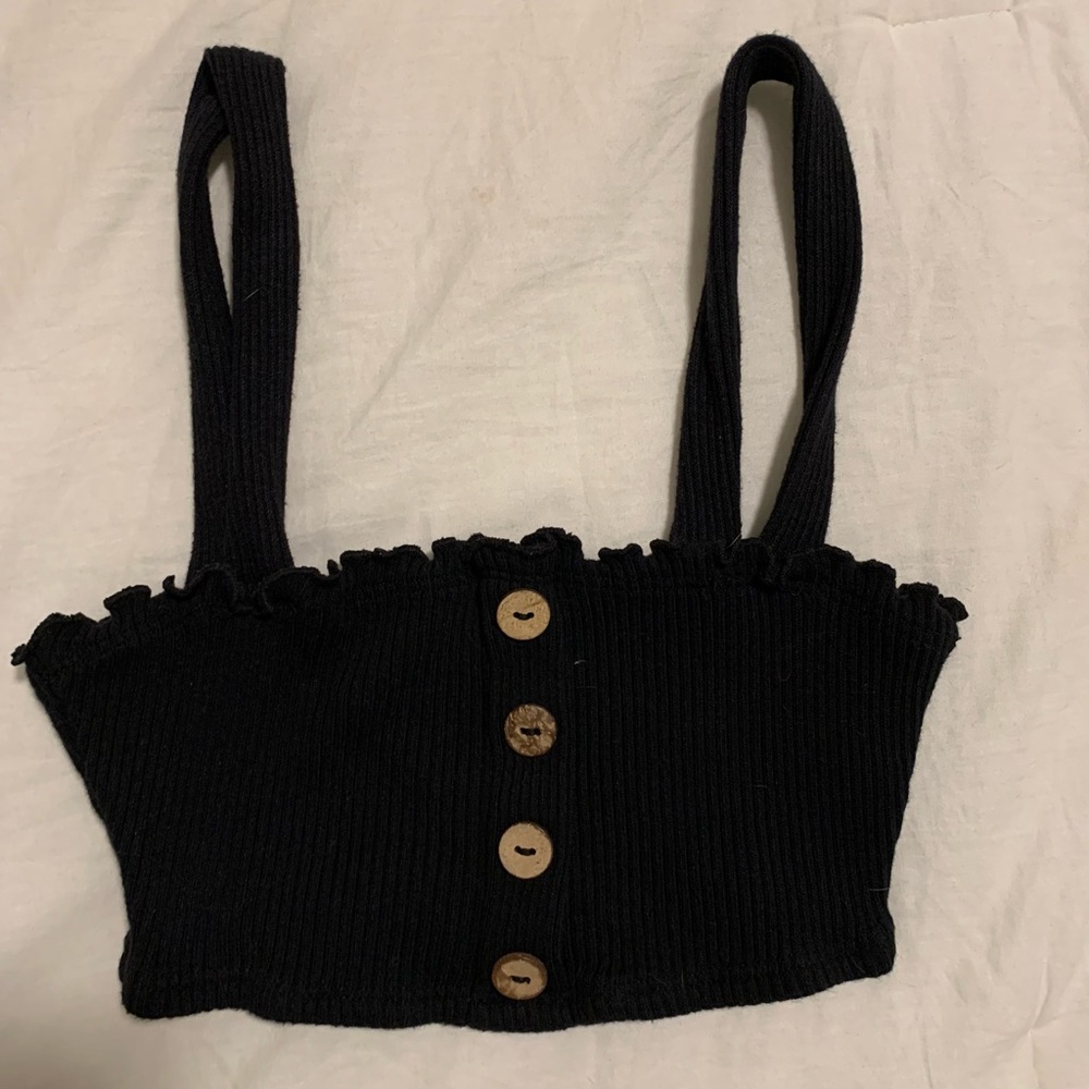 Black crop top